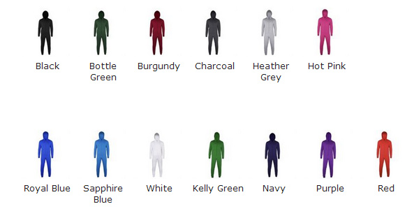 comfy co colour chart for kids onesie